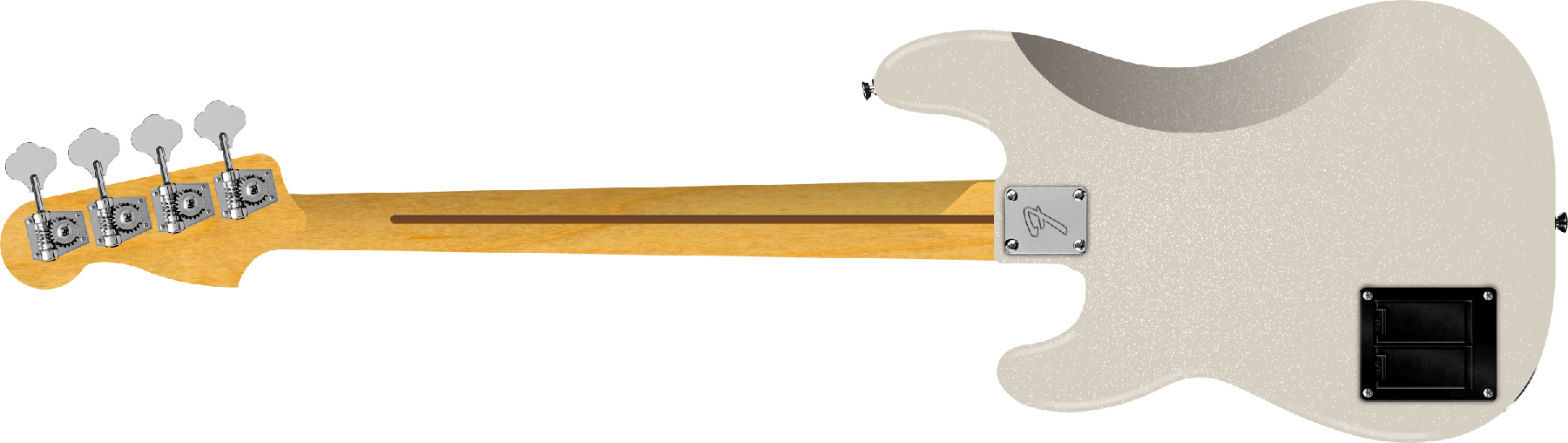 Fender Precision Bass Active Player Ii Modified Mex Rw - Olympic Pearl - Solid body elektrische bas - Variation 1