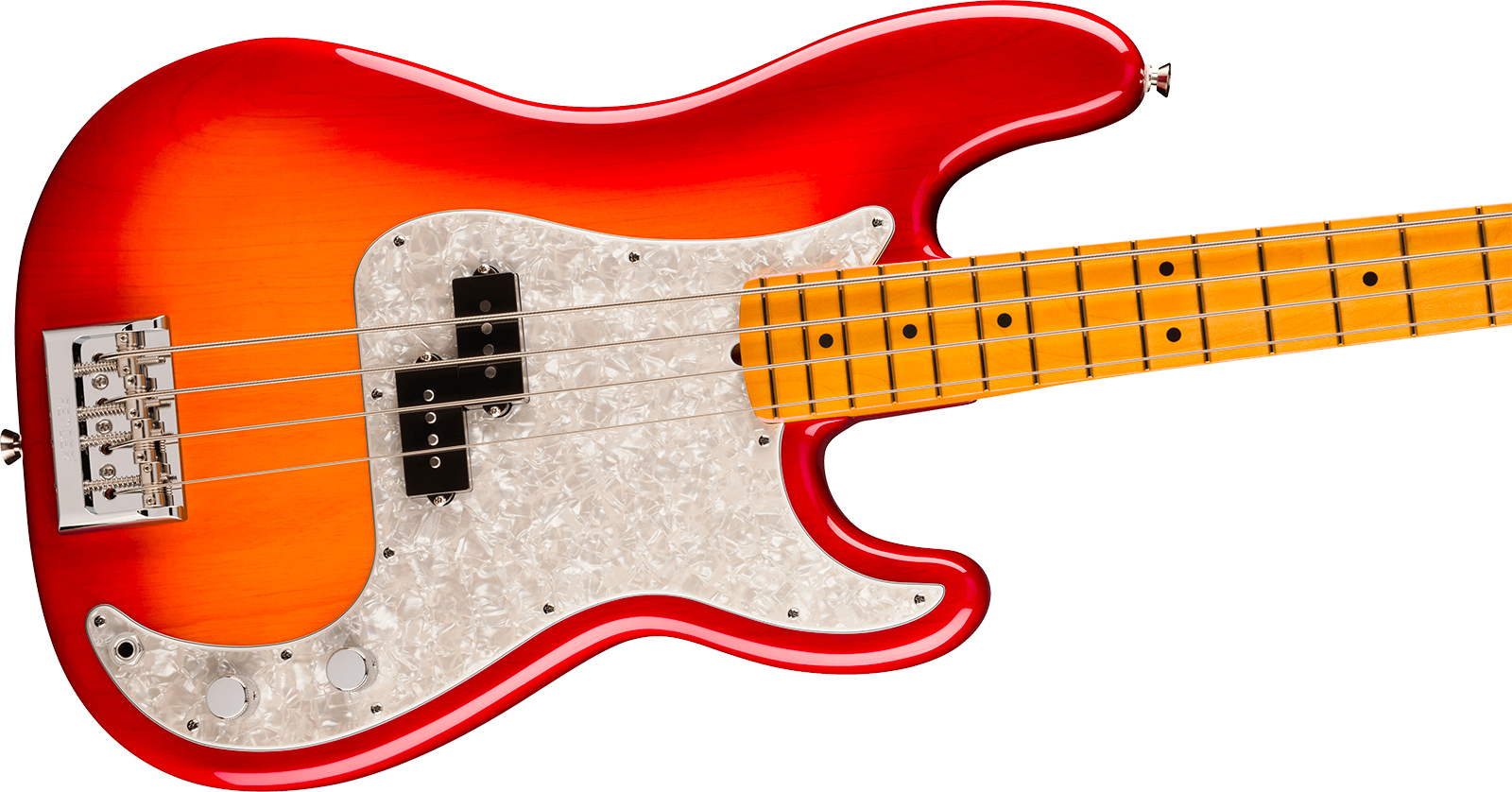 Fender Precision Bass American Pro. Usa Mn - Aged Cherry Burst - Solid body elektrische bas - Variation 1