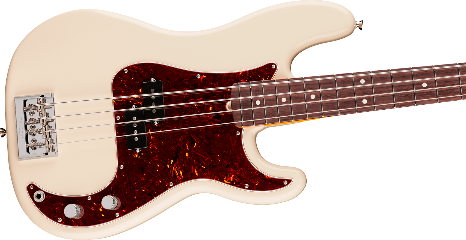 Fender Precision Bass American Pro. Usa Rw - Olympic White - Solid body elektrische bas - Variation 2