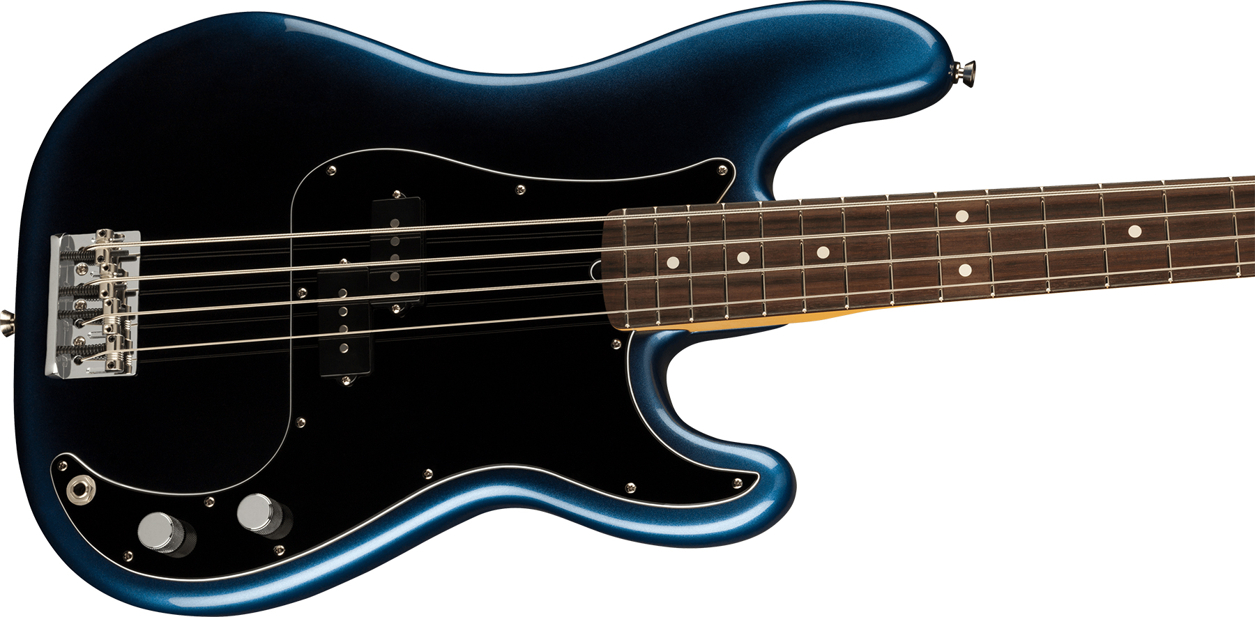 Fender Precision Bass American Professional Ii Usa Rw - Dark Night - Solid body elektrische bas - Variation 2