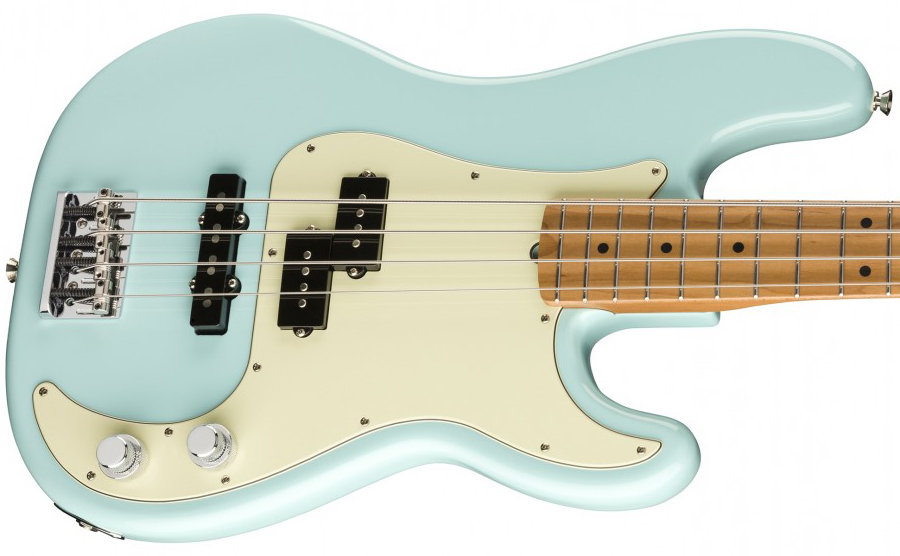 Fender Precision Bass Pj American Professional Ltd 2019 Usa Mn - Daphne Blue - Solid body elektrische bas - Variation 2