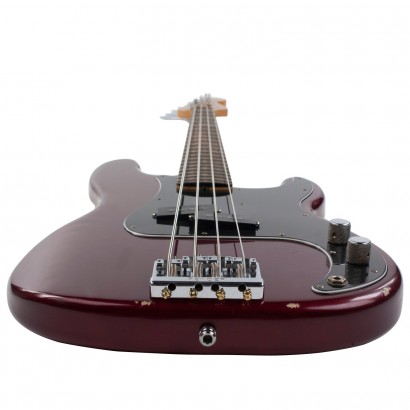 Fender Precision Bass Mexican Artist Nate Mendel 2012 Rw Candy Apple Red - Solid body elektrische bas - Variation 3