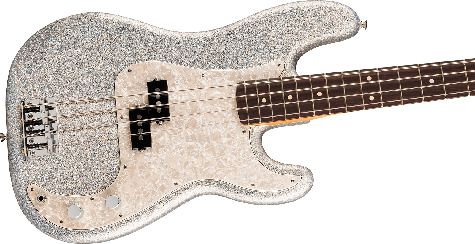 Fender Precision Bass Player Ii 75th Ann. Mex Rw - Diamond Dust Sparkle - Solid body elektrische bas - Variation 4