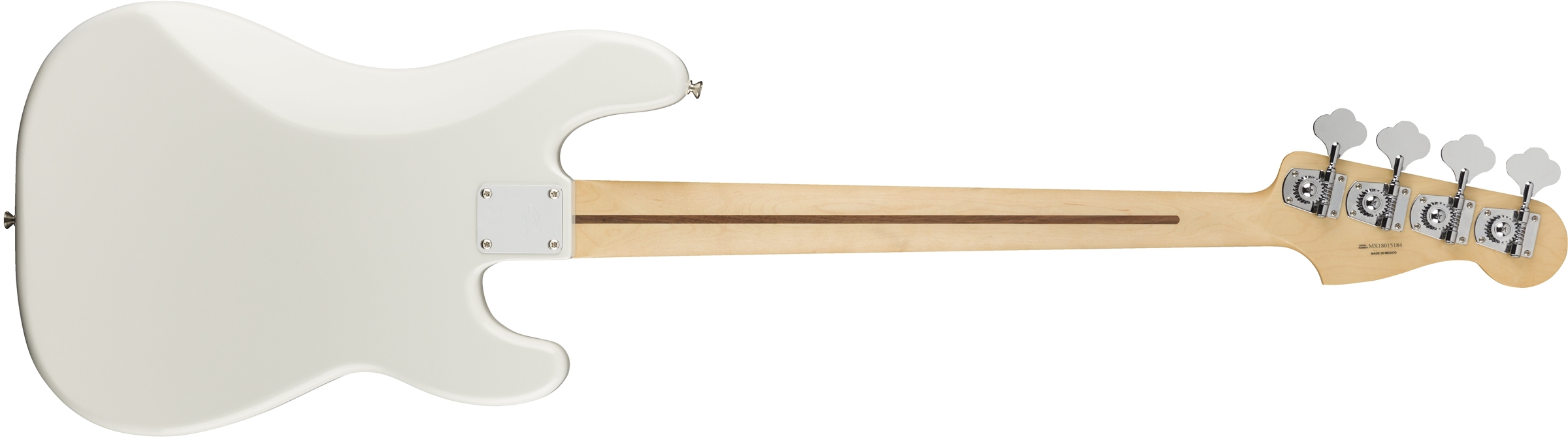 Fender Precision Bass Player Lh Gaucher Mex Pf - Polar White - Solid body elektrische bas - Variation 1