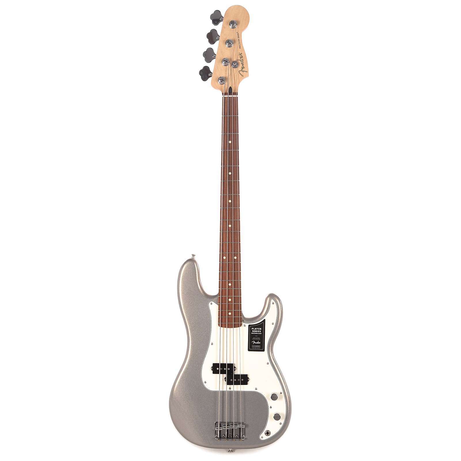 Fender Precision Bass Player Mex Pf - Silver - Solid body elektrische bas - Variation 2
