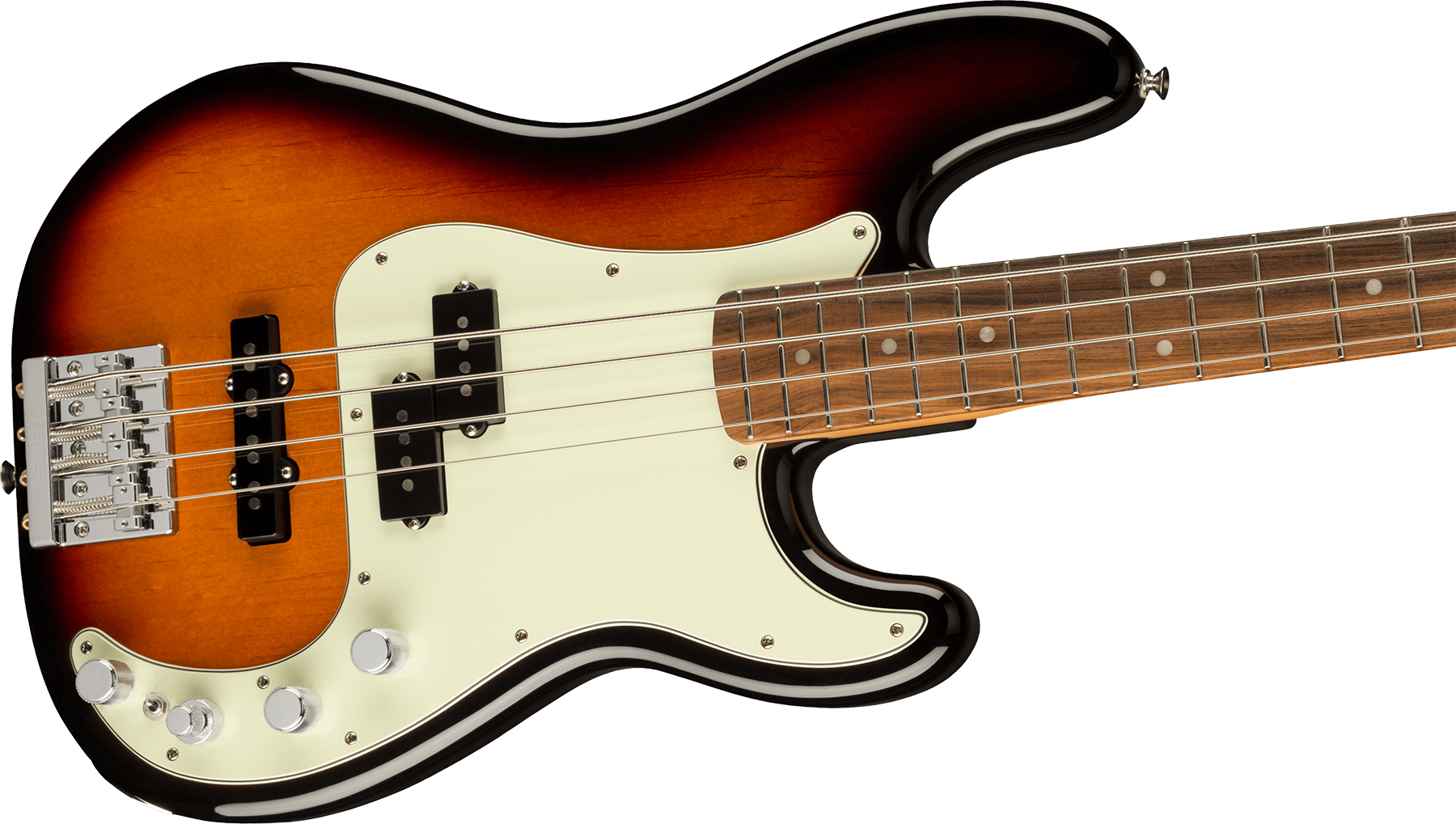 Fender Precision Bass Player Plus Lh Mex Gaucher Active Pf - 3-color Sunburst - Solid body elektrische bas - Variation 2