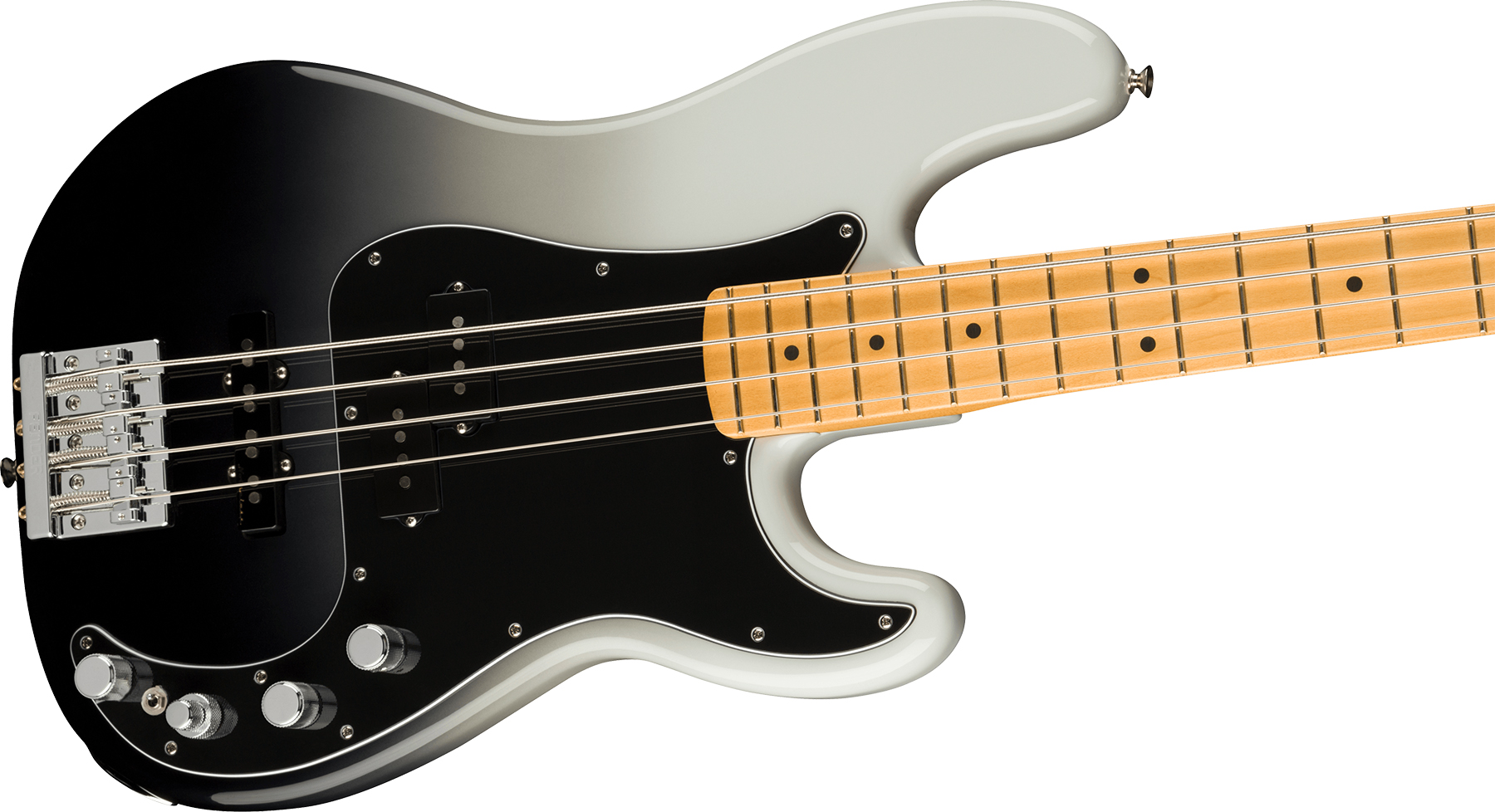 Fender Precision Bass Player Plus Mex Active Mn - Silver Smoke - Solid body elektrische bas - Variation 2
