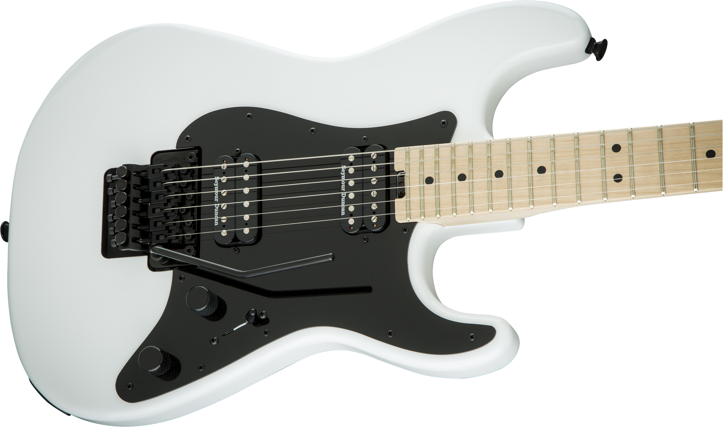 Charvel So Cal Style 1 Hh  Fr M Pro-mod 2h Seymour Duncan Fr Mn - Snow White - Elektrische gitaar in Str-vorm - Variation 2