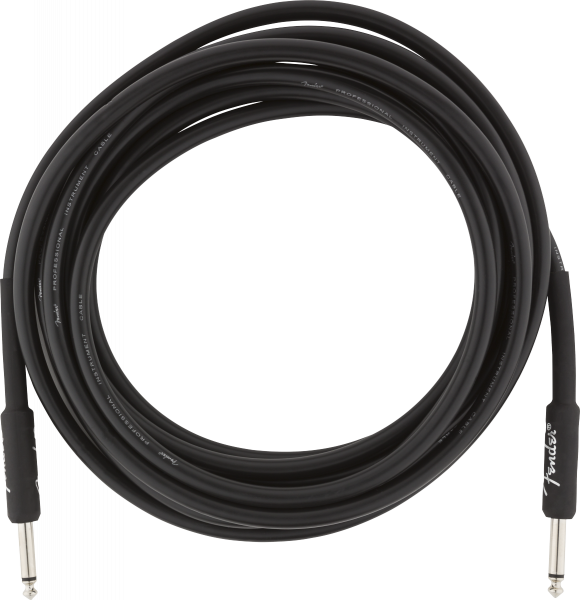 Kabel Fender Professional Instrument Cable, Straight/Straight, 15ft - Black