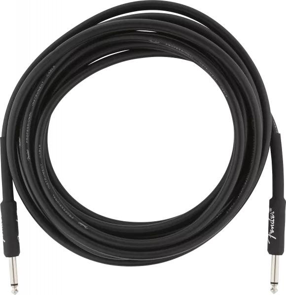 Kabel Fender Professional Instrument Cable, Straight/Straight, 15ft - Black