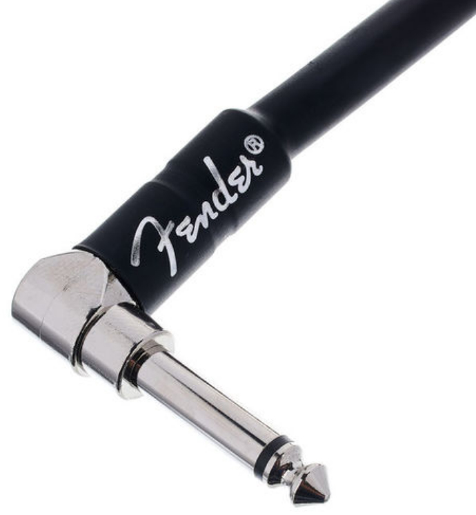 Fender Professional Instrument Cable Droit/coude 18.6ft Black - Kabel - Variation 1