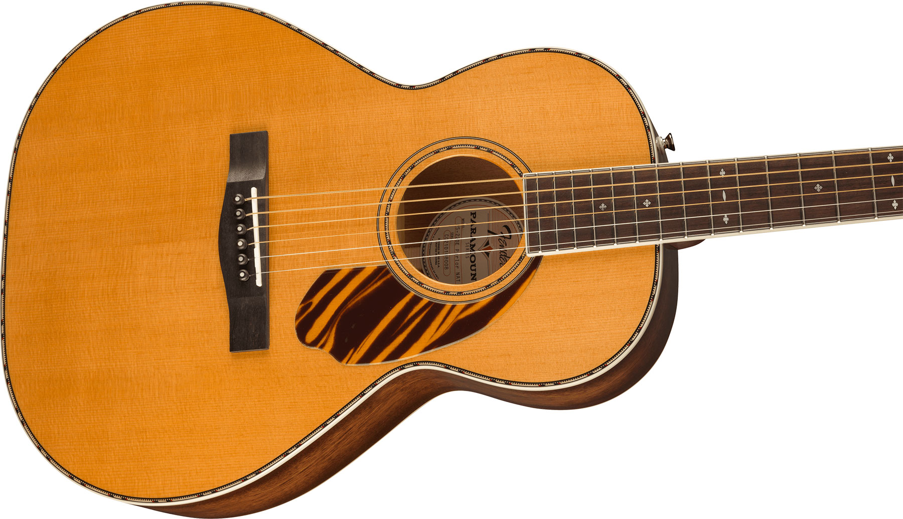 Fender Ps-220e Paramount Parlor Epicea Acajou Ova - Natural - Elektro-akoestische gitaar - Variation 2