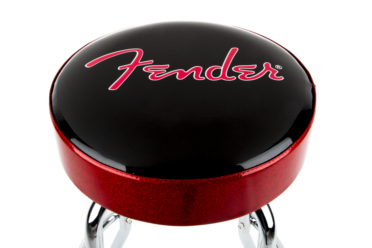 Fender Red Sparkle Logo Bar Stool 30 - Stoel - Variation 1