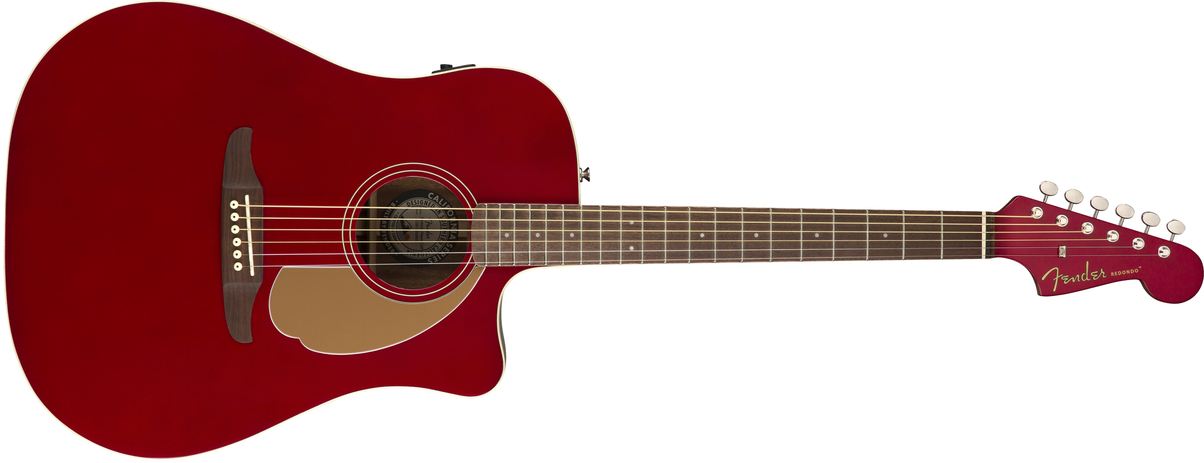 Fender Redondo Player - Candy Apple Red - Westerngitaar & electro - Variation 1