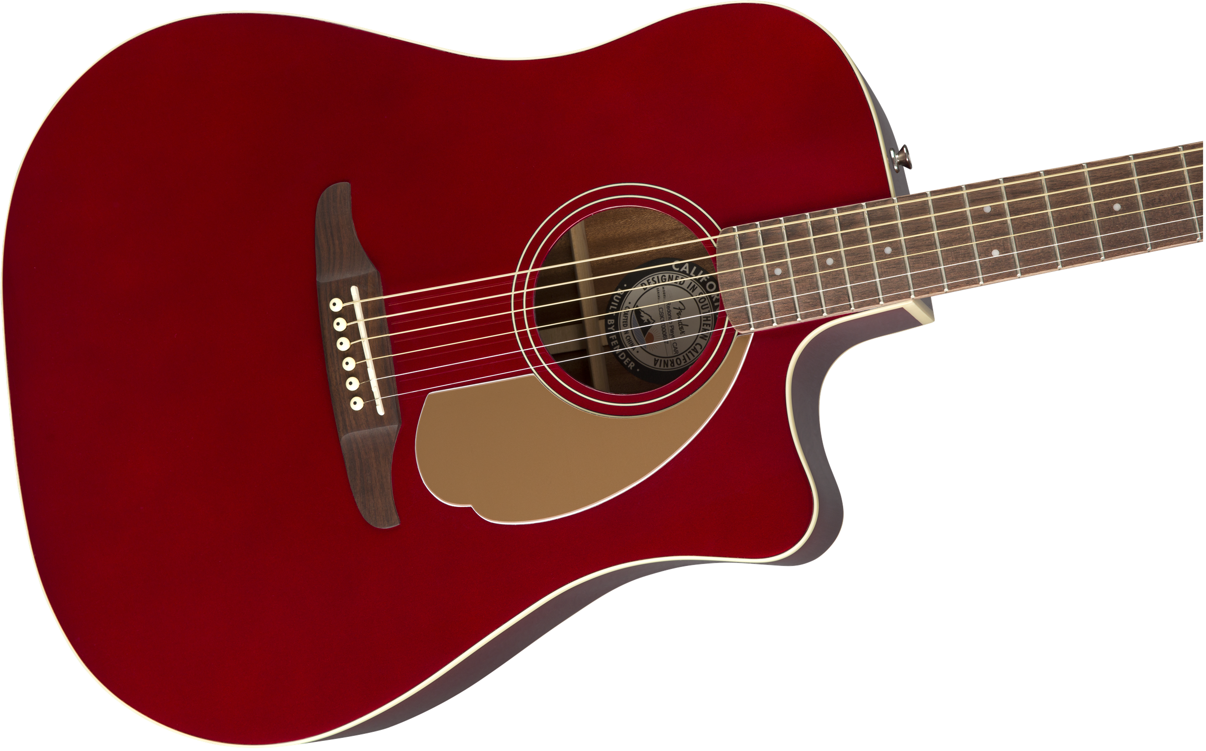 Fender Redondo Player - Candy Apple Red - Westerngitaar & electro - Variation 2