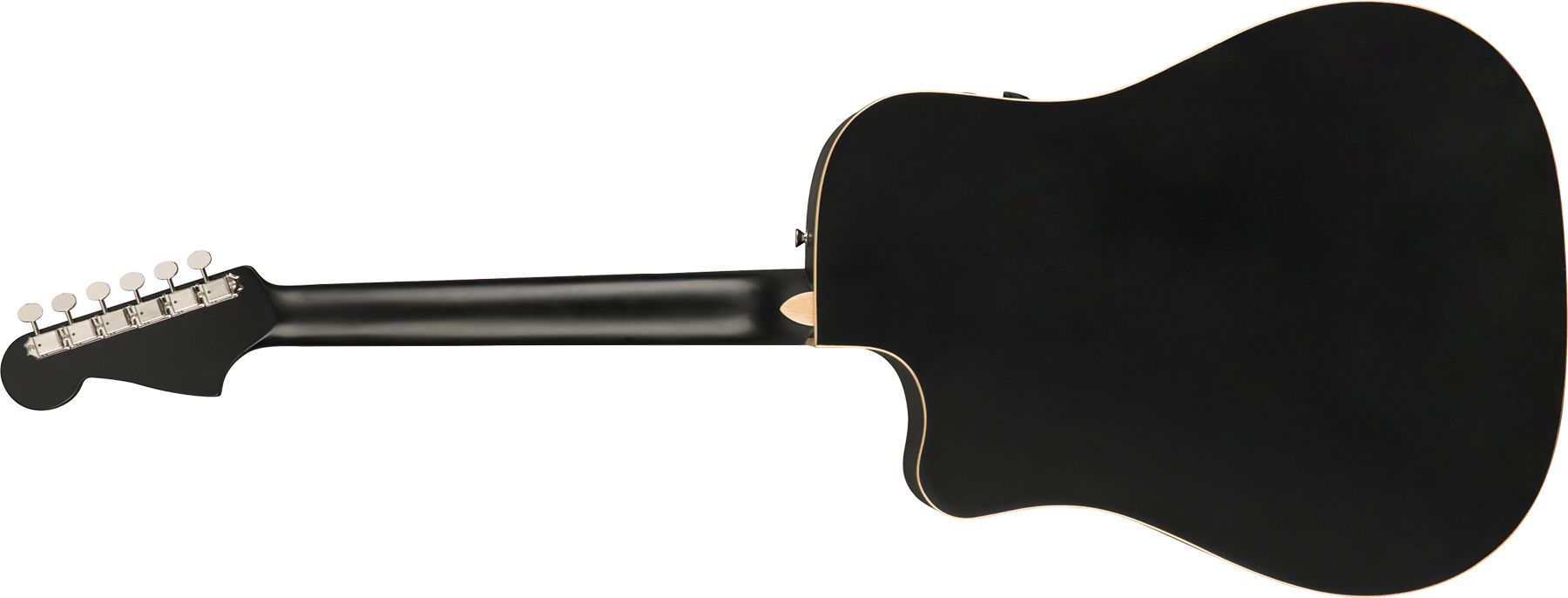 Fender Redondo Special California Dreadnought  Cw Epicea Acajou Pf +housse - Matte Black - Elektro-akoestische gitaar - Variation 1