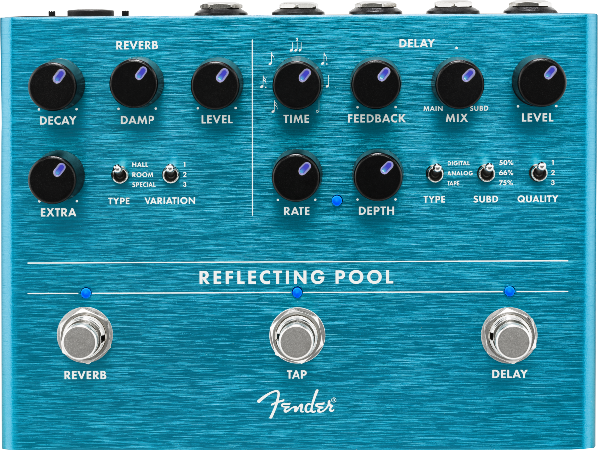 Fender Reflecting Pool Delay Reverb - Reverb/delay/echo effect pedaal - Variation 1
