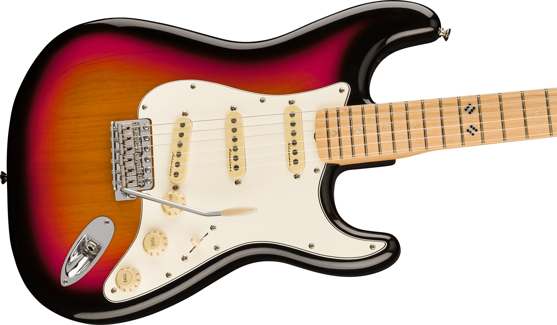 Fender Steve Lacy Strat People Pleaser Mex Signature 3s Trem Mn - Chaos Burst - Elektrische gitaar in Str-vorm - Variation 2