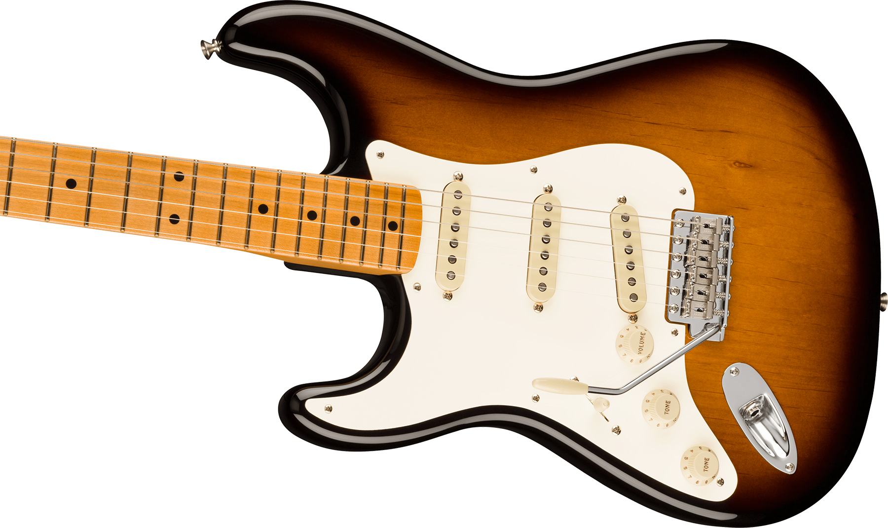 Fender Strat 1957 American Vintage Ii Lh Gaucher Usa 3s Trem Mn - 2-color Sunburst - Linkshandige elektrische gitaar - Variation 2