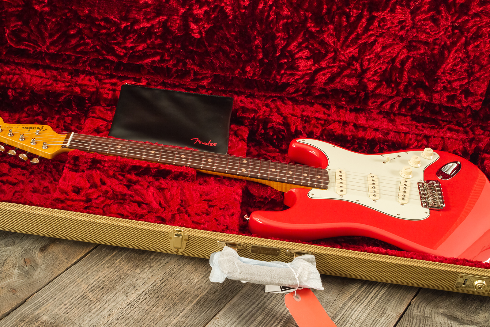 Fender Strat 1961 American Vintage Ii Ltd Usa 3s Trem Rw - Fiesta Red - Elektrische gitaar in Strat vorm - Variation 11