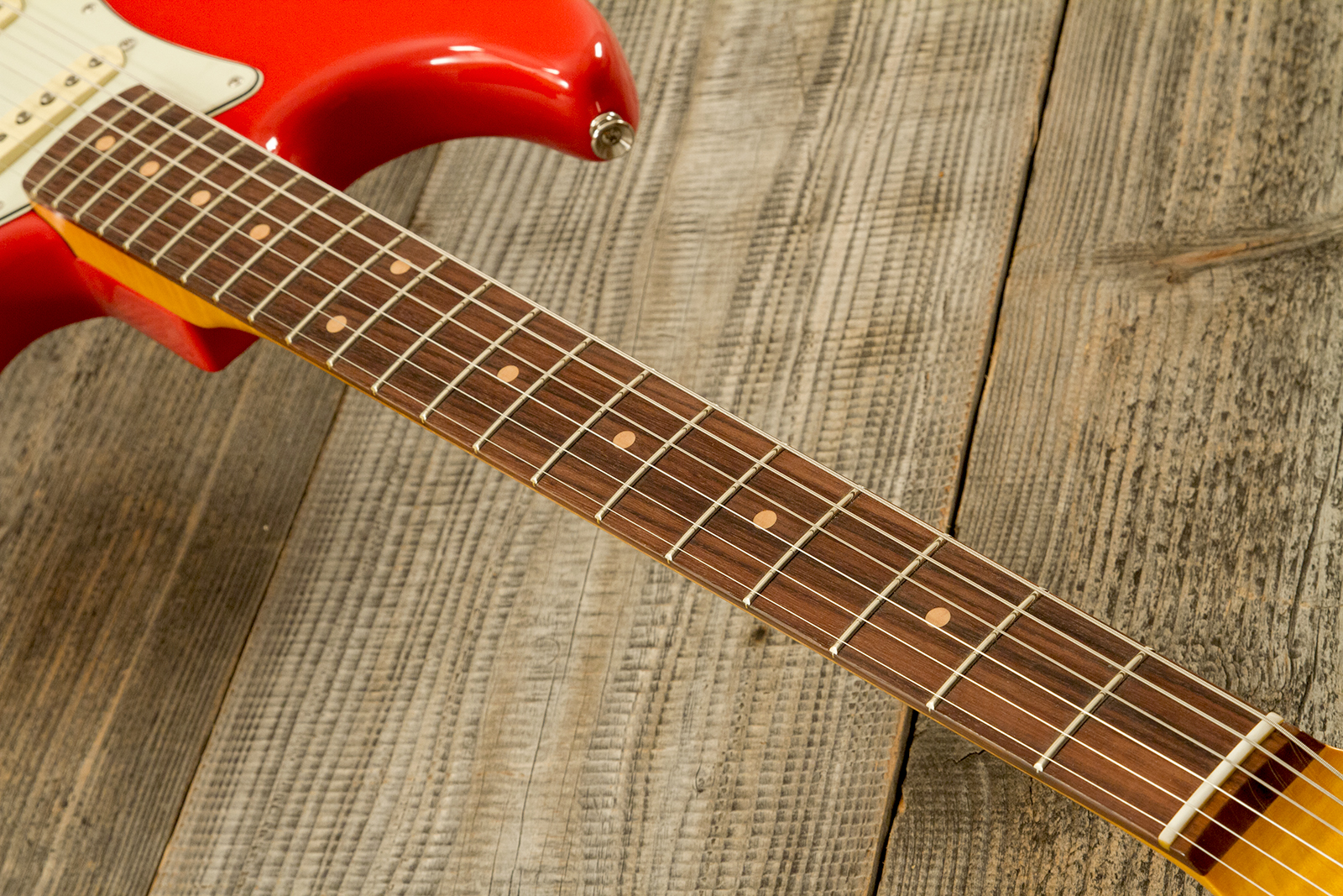 Fender Strat 1961 American Vintage Ii Ltd Usa 3s Trem Rw - Fiesta Red - Elektrische gitaar in Strat vorm - Variation 5