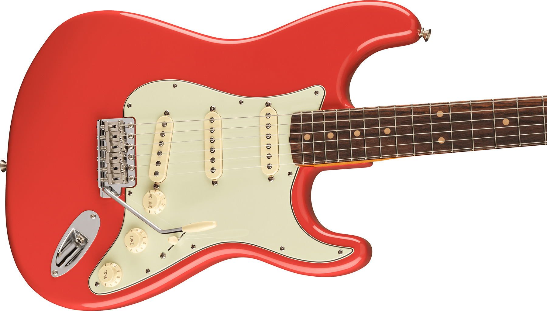 Fender Strat 1961 American Vintage Ii Usa 3s Trem Rw - Fiesta Red - Elektrische gitaar in Str-vorm - Variation 2