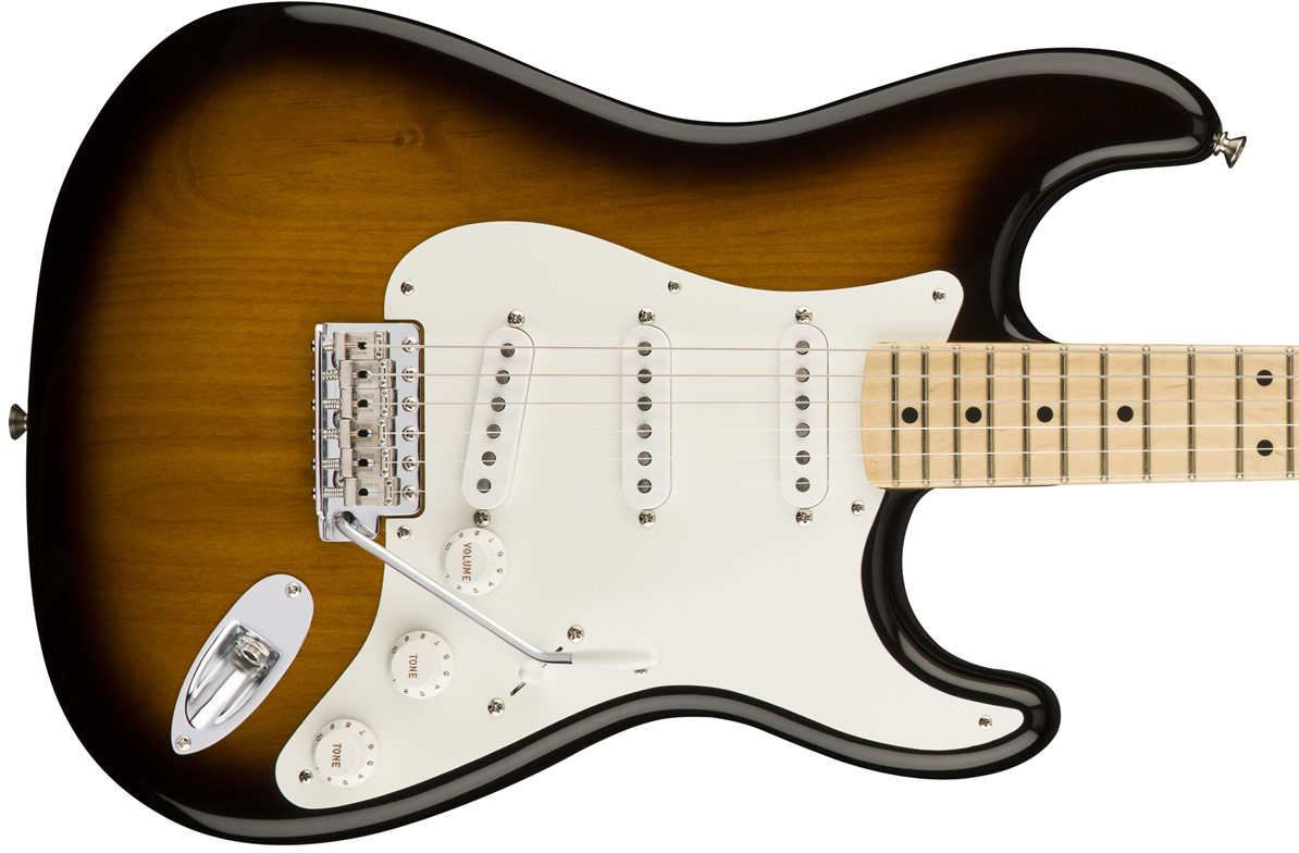 Fender Strat '50s American Original Usa Sss Mn - 2-color Sunburst - Elektrische gitaar in Str-vorm - Variation 1