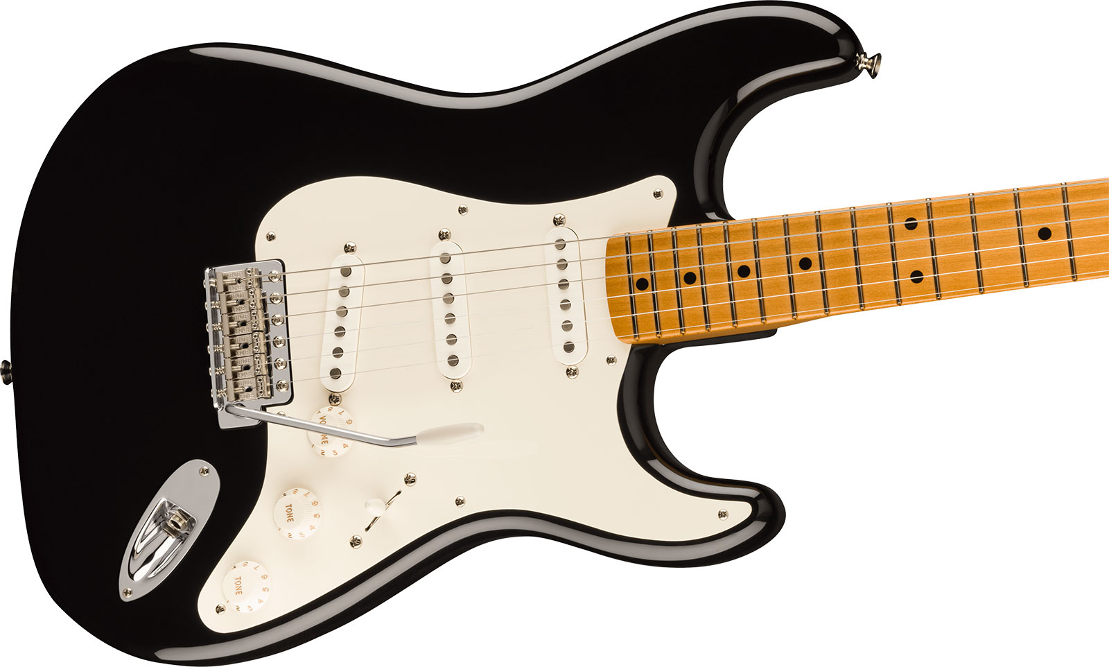Fender Strat 50s Vintera 2 Mex 3s Trem Mn - Black - Elektrische gitaar in Str-vorm - Variation 2