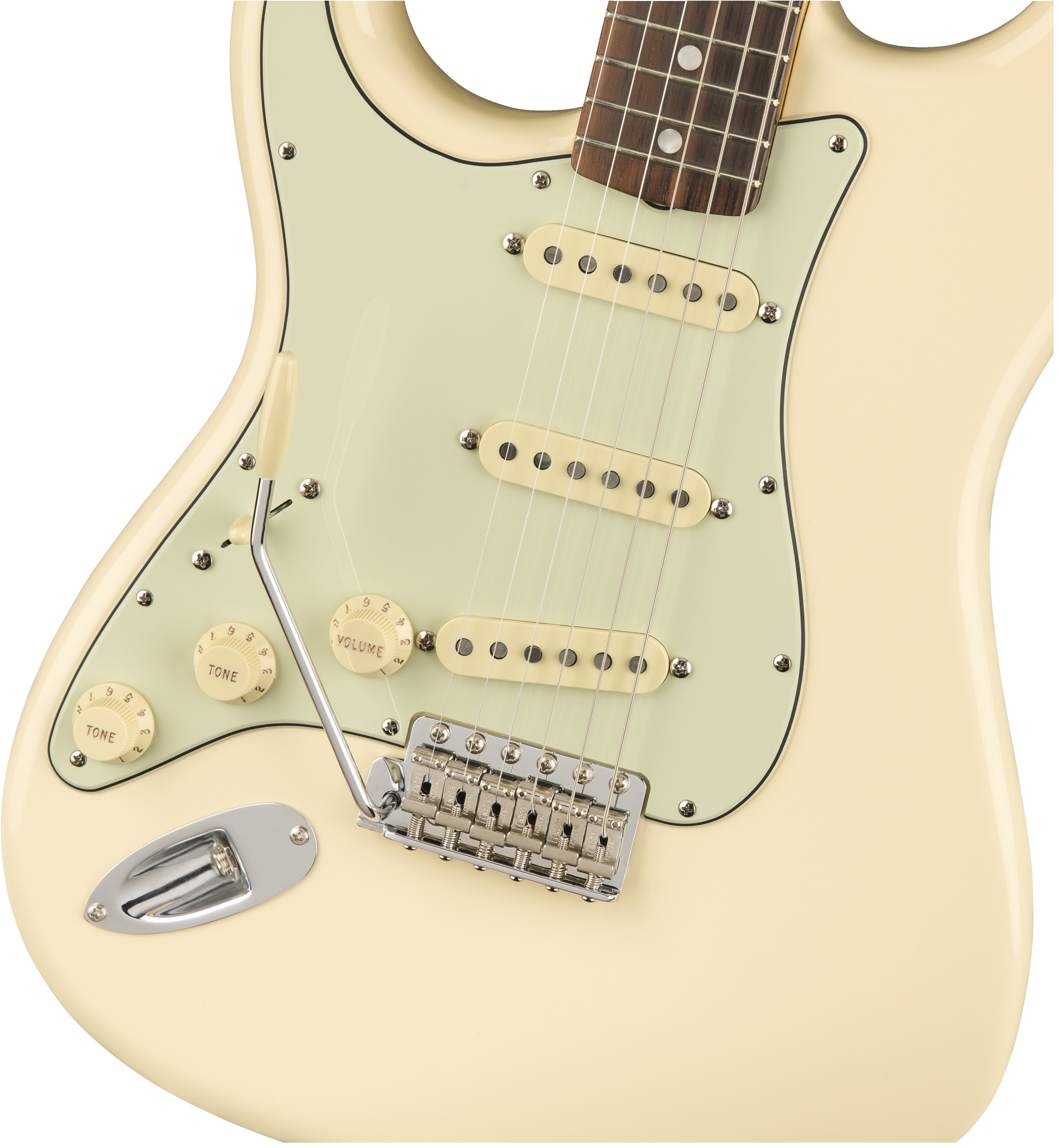 Fender Strat '60s Lh Gaucher American Original Usa Sss Rw - Olympic White - Linkshandige elektrische gitaar - Variation 1