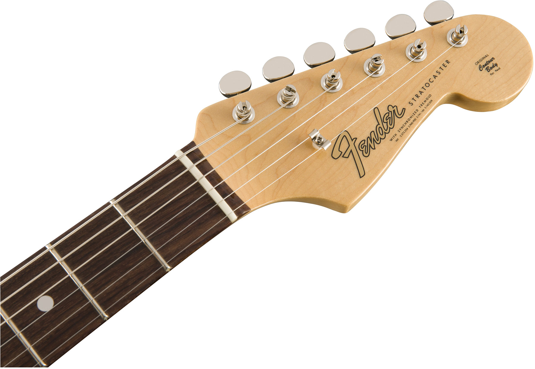 Fender Strat '60s Lh Gaucher American Original Usa Sss Rw - Olympic White - Linkshandige elektrische gitaar - Variation 4