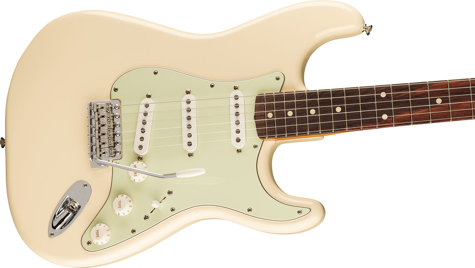 Fender Strat 60s Vintera 2 Mex 3s Trem Rw - Olympic White - Elektrische gitaar in Str-vorm - Variation 2