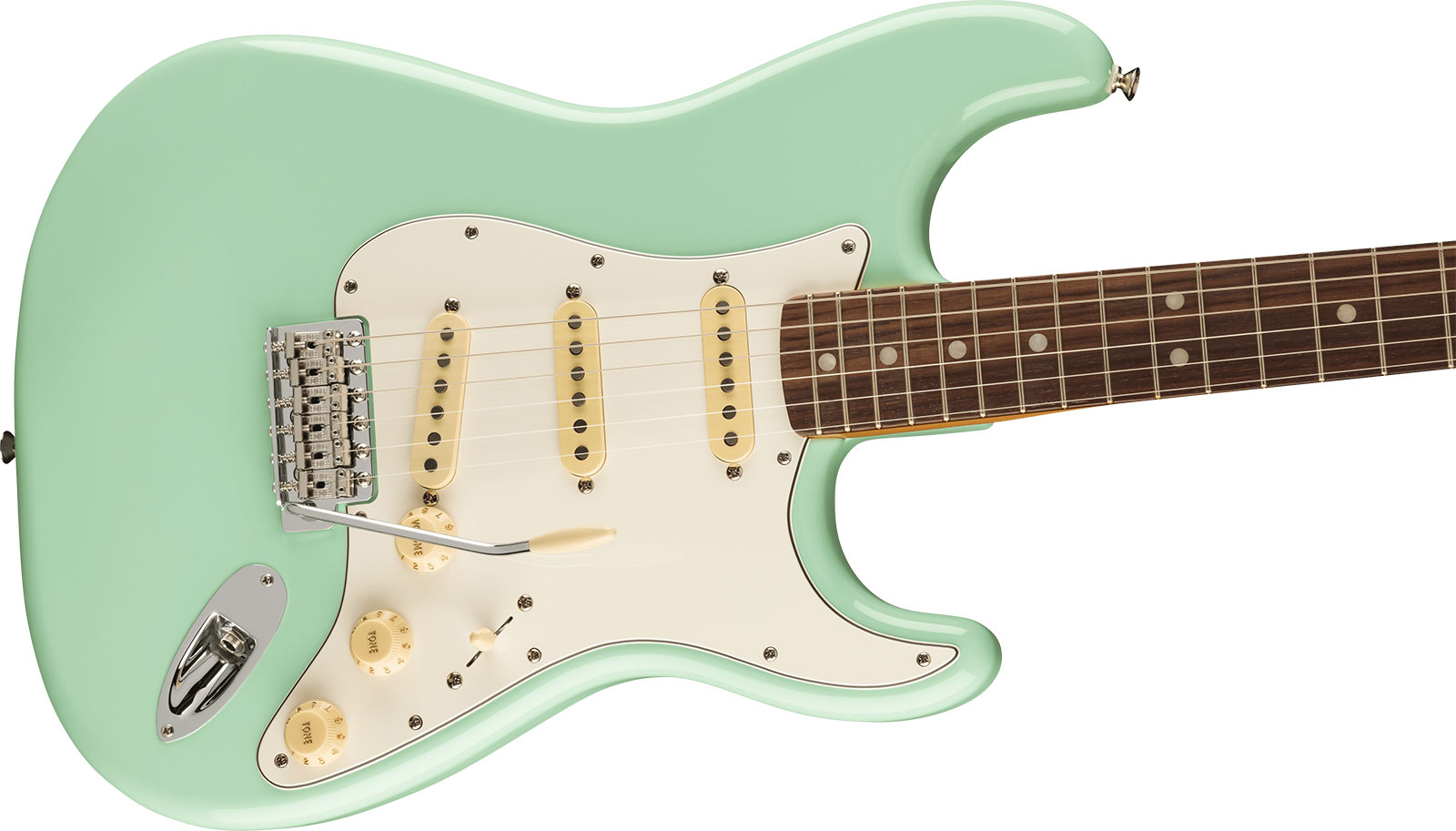 Fender Strat 70s Vintera 2 Mex 3s Trem Rw - Surf Green - Elektrische gitaar in Str-vorm - Variation 2