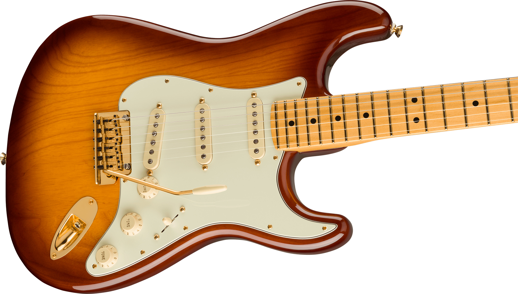 Fender Strat 75th Anniversary Commemorative Ltd Usa Mn +etui - 2-color Bourbon Burst - Elektrische gitaar in Str-vorm - Variation 2