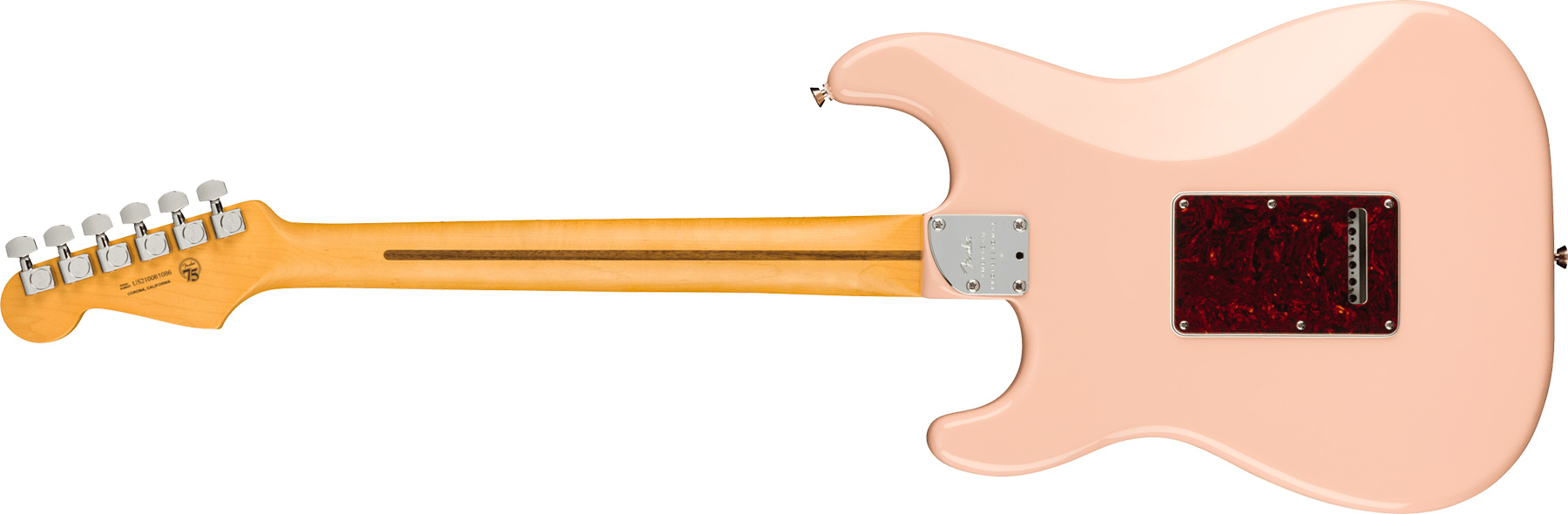 Fender Strat American Pro Ii Ltd Hss Trem Mn - Shell Pink - Elektrische gitaar in Str-vorm - Variation 1
