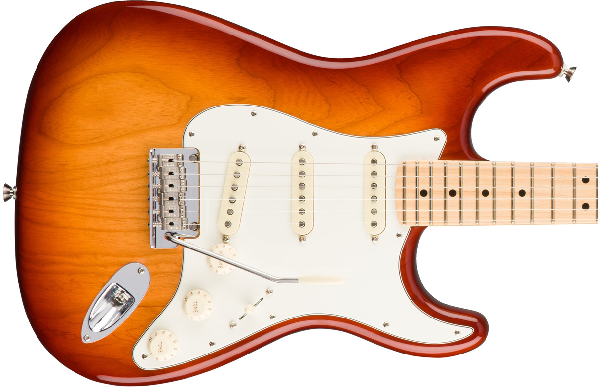 Fender Strat American Professional 2017 3s Usa Mn - Sienna Sunburst - Elektrische gitaar in Str-vorm - Variation 1