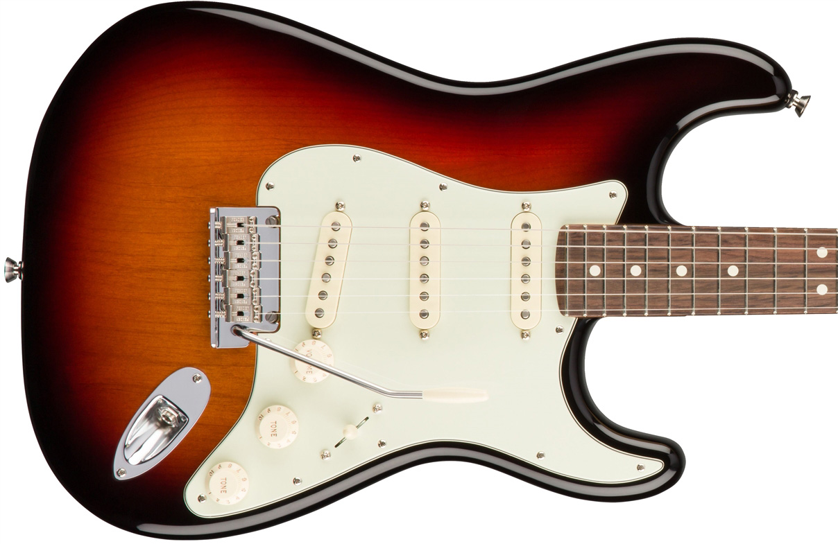 Fender Strat American Professional 2017 3s Usa Rw - 3-color Sunburst - Elektrische gitaar in Str-vorm - Variation 1