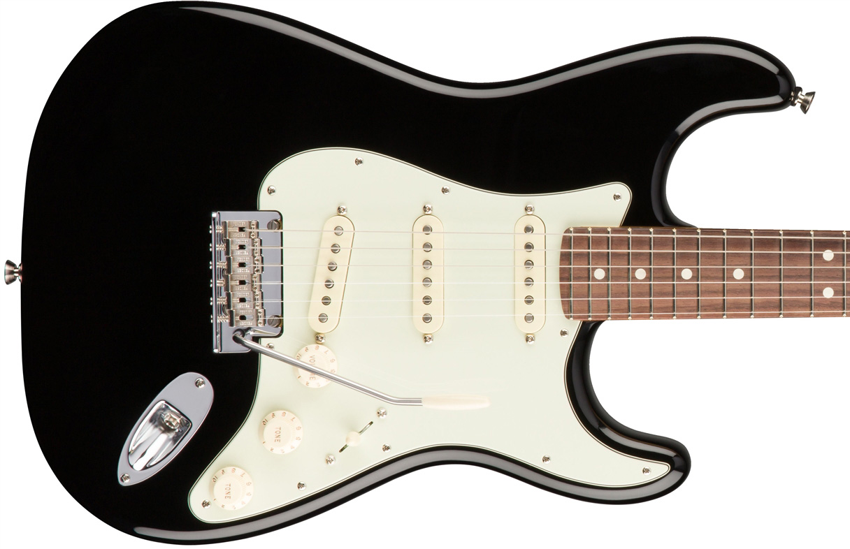 Fender Strat American Professional 2017 3s Usa Rw - Black - Elektrische gitaar in Str-vorm - Variation 1