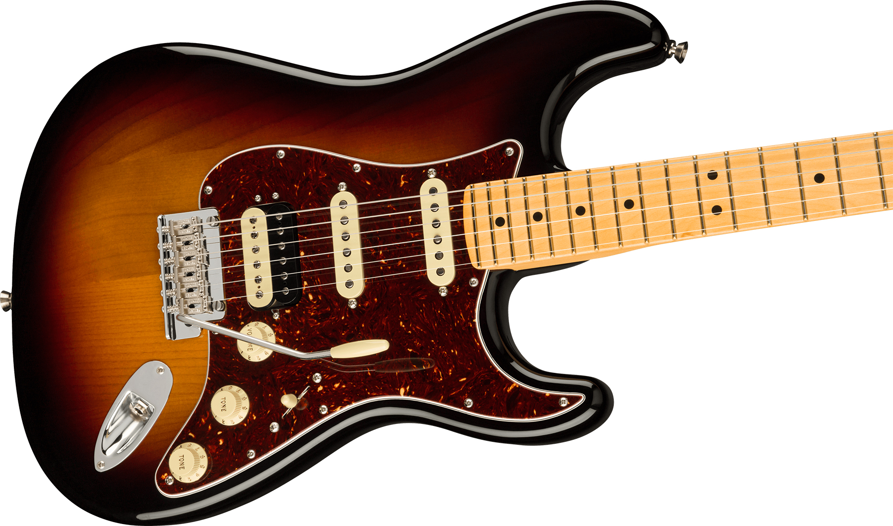 Fender Strat American Professional Ii Hss Usa Mn - 3-color Sunburst - Elektrische gitaar in Str-vorm - Variation 2