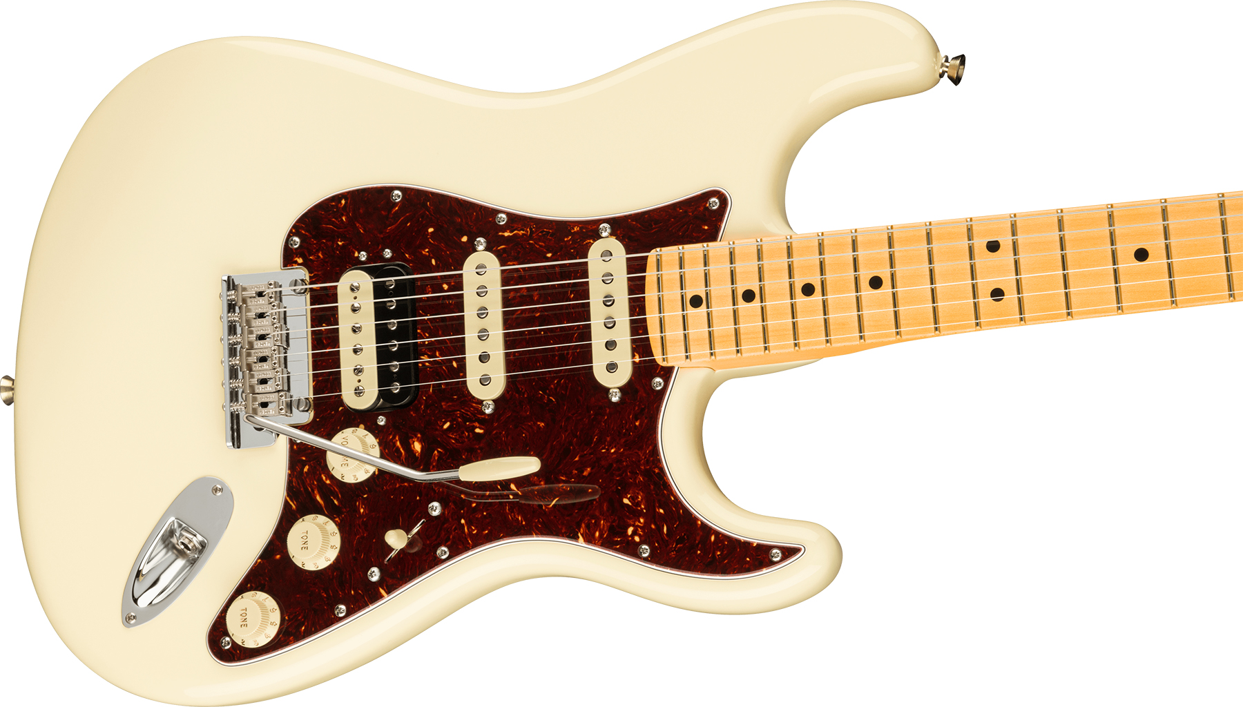 Fender Strat American Professional Ii Hss Usa Mn - Olympic White - Elektrische gitaar in Str-vorm - Variation 2