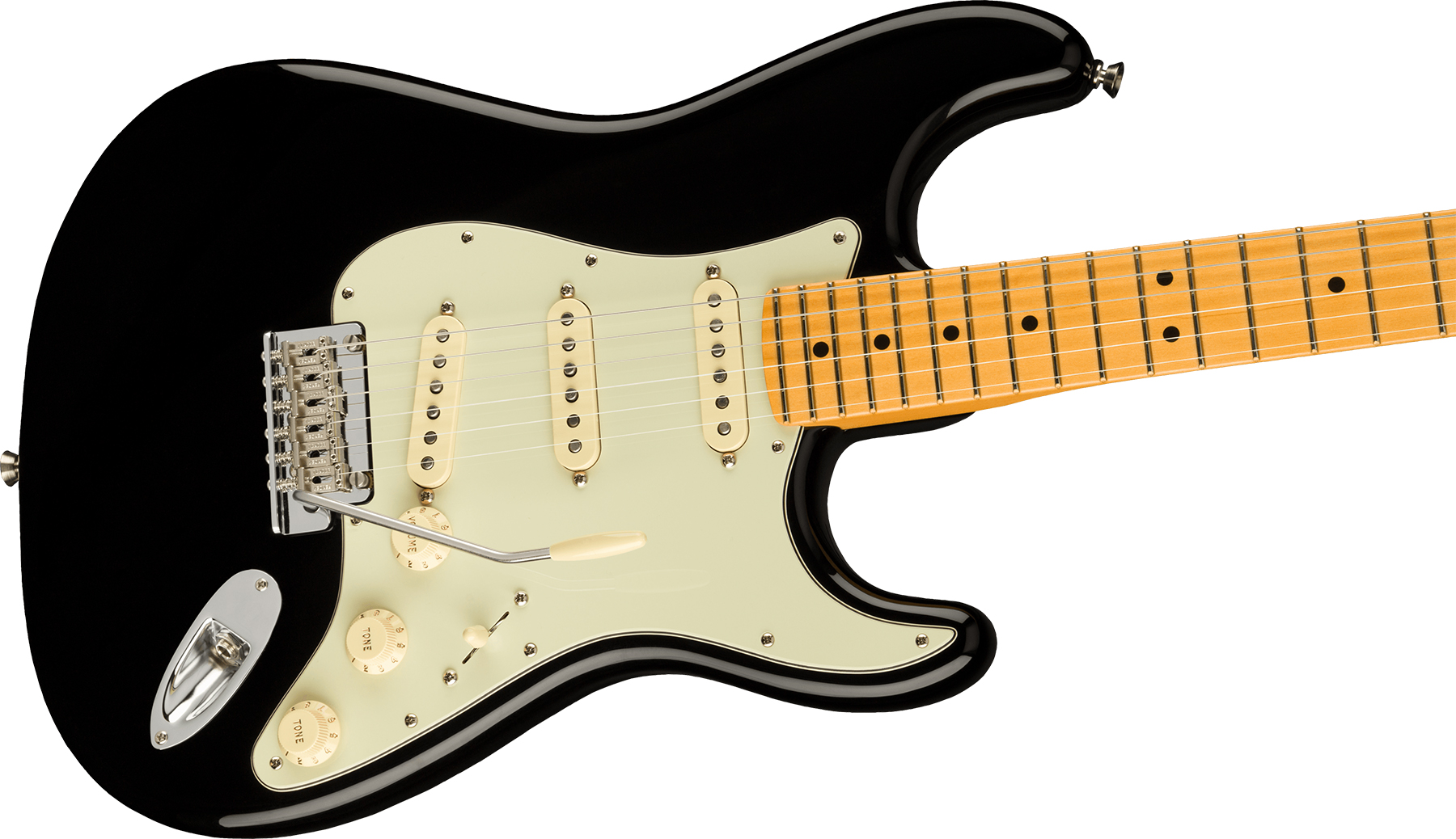 Fender Strat American Professional Ii Usa Mn - Black - Elektrische gitaar in Str-vorm - Variation 2