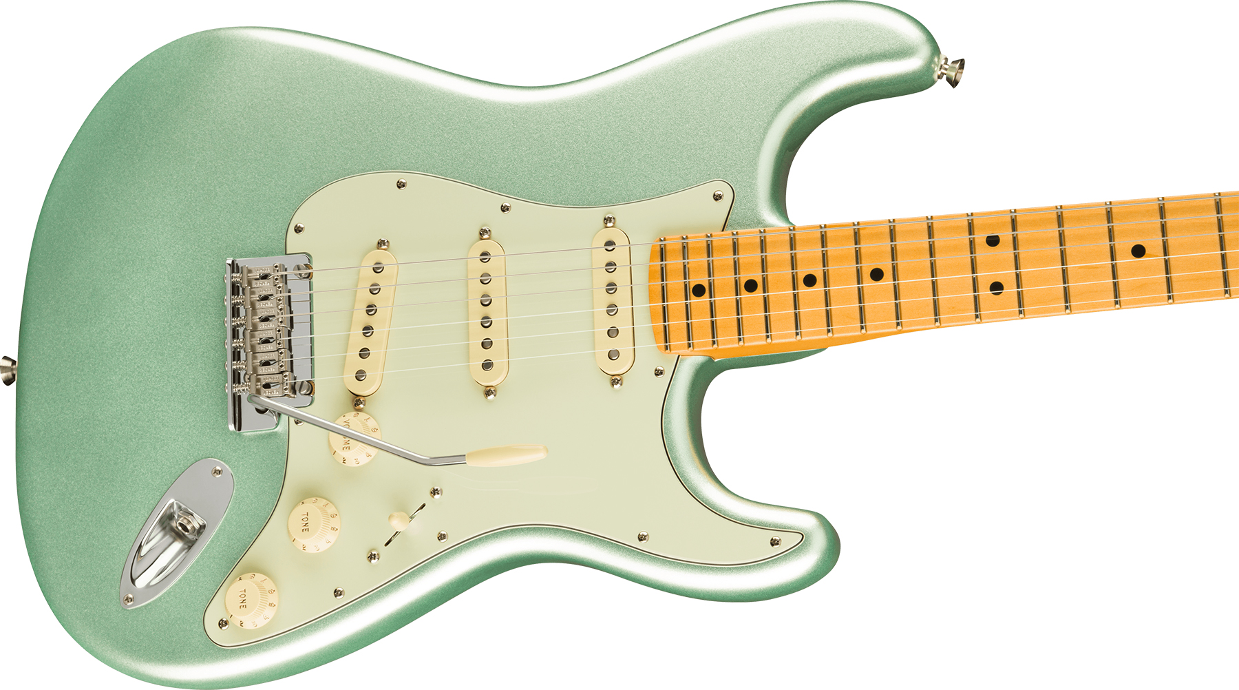 Fender Strat American Professional Ii Usa Mn - Mystic Surf Green - Elektrische gitaar in Str-vorm - Variation 2