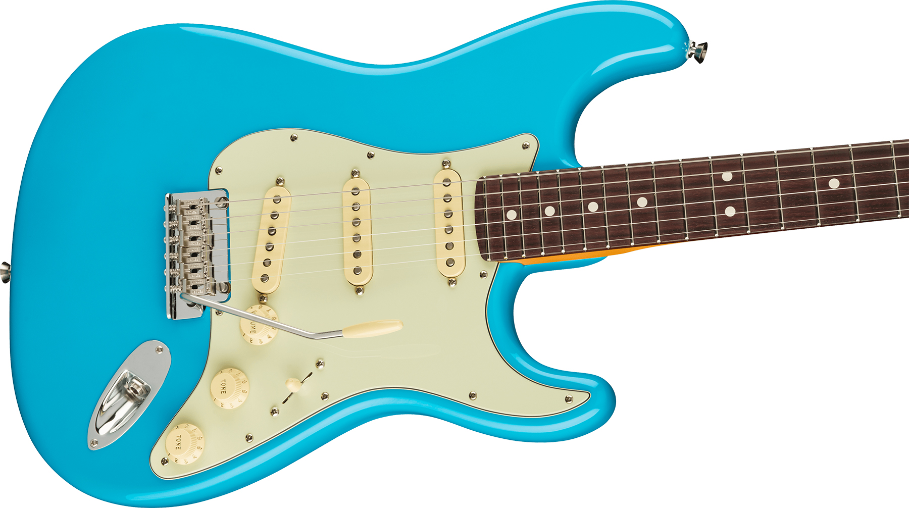 Fender Strat American Professional Ii Usa Rw - Miami Blue - Elektrische gitaar in Str-vorm - Variation 2