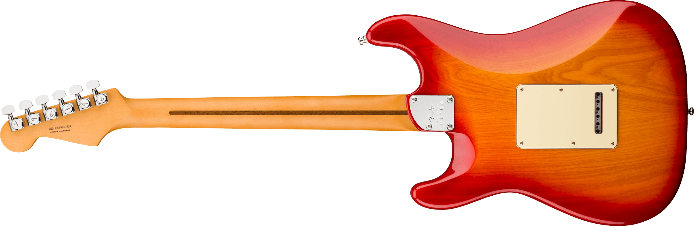 Fender Strat American Ultra Hss 2019 Usa Mn - Plasma Red Burst - Elektrische gitaar in Str-vorm - Variation 1