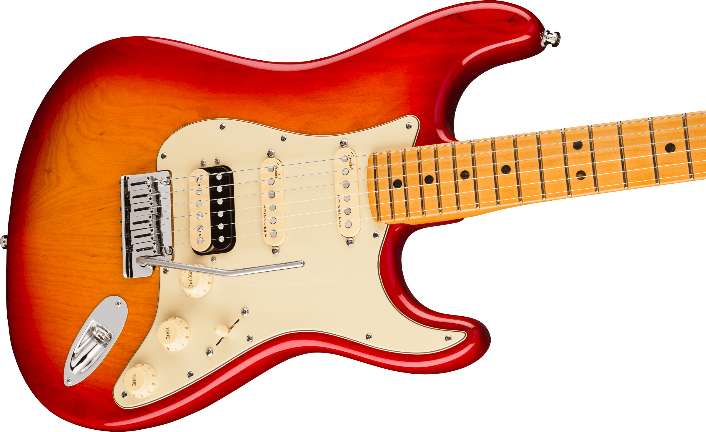 Fender Strat American Ultra Hss 2019 Usa Mn - Plasma Red Burst - Elektrische gitaar in Str-vorm - Variation 2