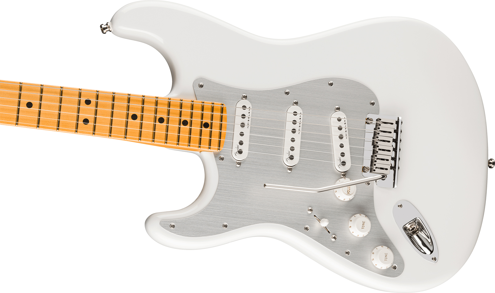 Fender Strat American Ultra Ii Lh Usa Gaucher Trem 3s Mn - Avalanche - Elektrische gitaar in Str-vorm - Variation 2