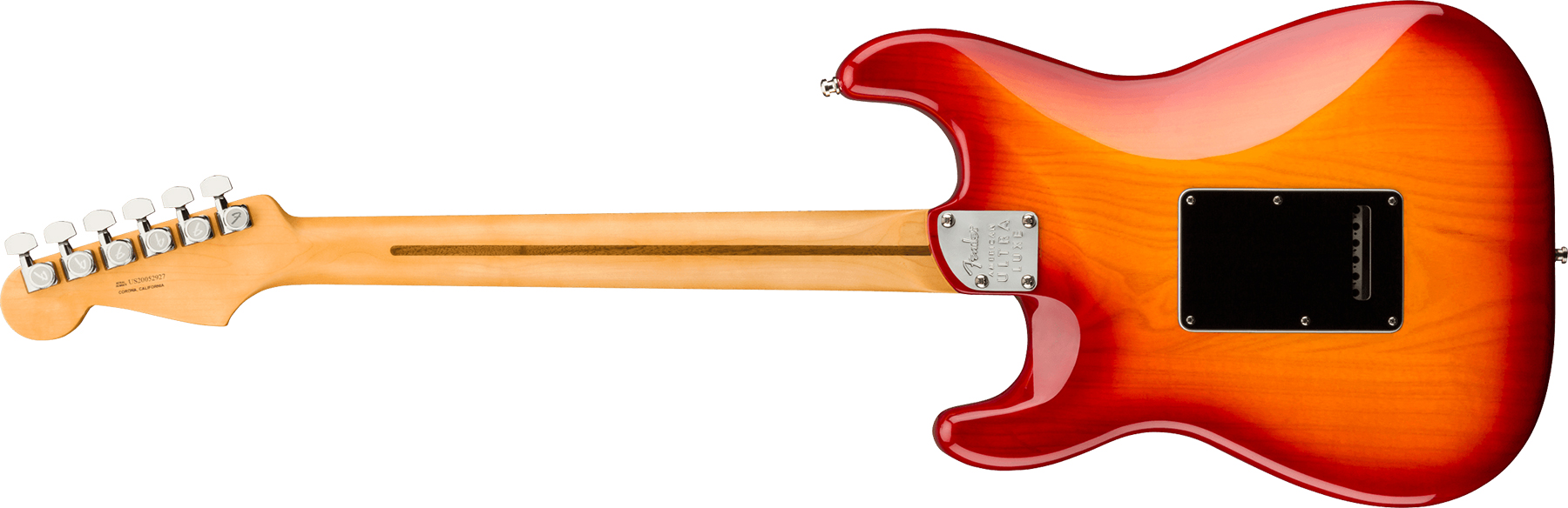 Fender Strat American Ultra Luxe Usa Mn +etui - Plasma Red Burst - Elektrische gitaar in Str-vorm - Variation 1