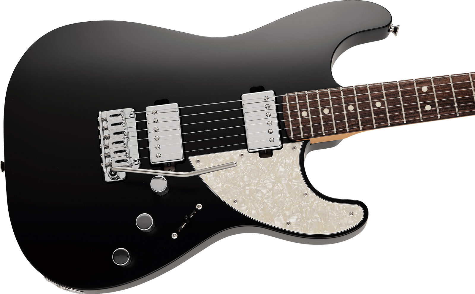 Fender Strat Elemental Mij Jap 2h Trem Rw - Stone Black - Elektrische gitaar in Str-vorm - Variation 2