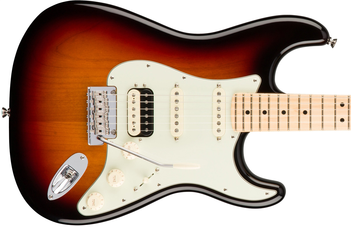 Fender Strat Hss Shawbucker American Professional Usa Mn - 3-color Sunburst - Elektrische gitaar in Str-vorm - Variation 1