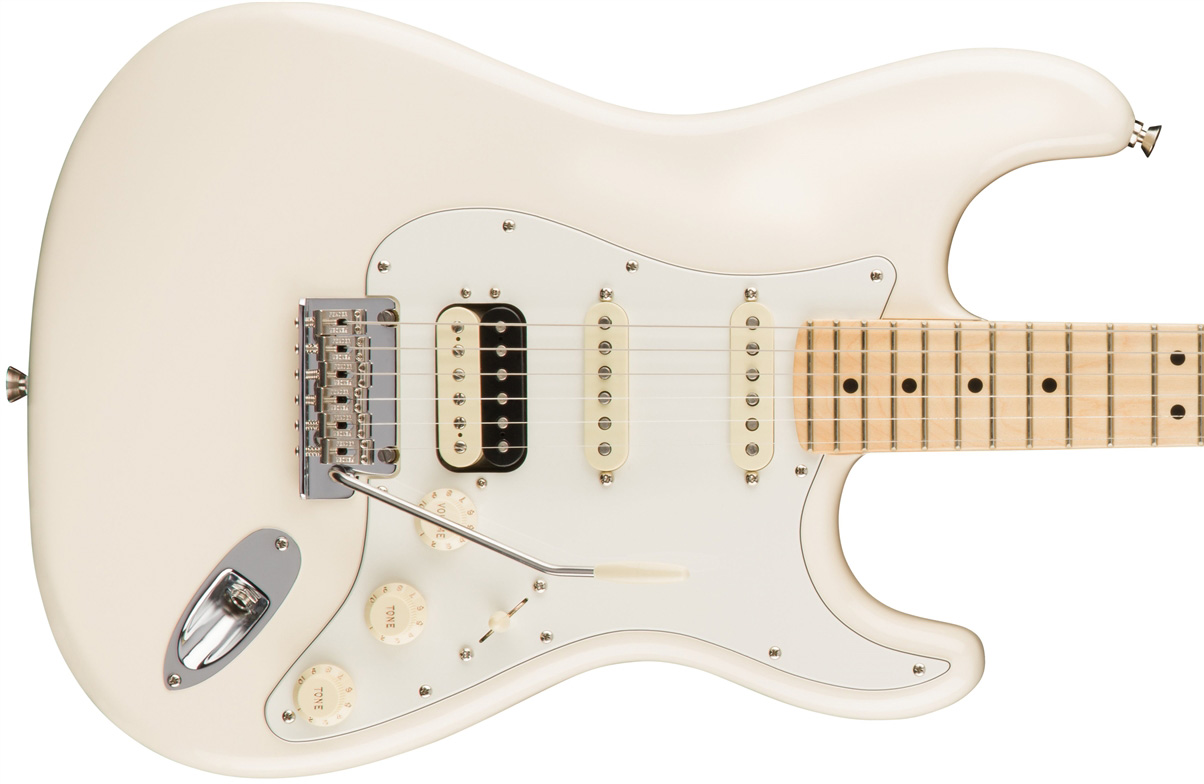 Fender Strat Hss Shawbucker American Professional Usa Mn - Olympic White - Elektrische gitaar in Str-vorm - Variation 1