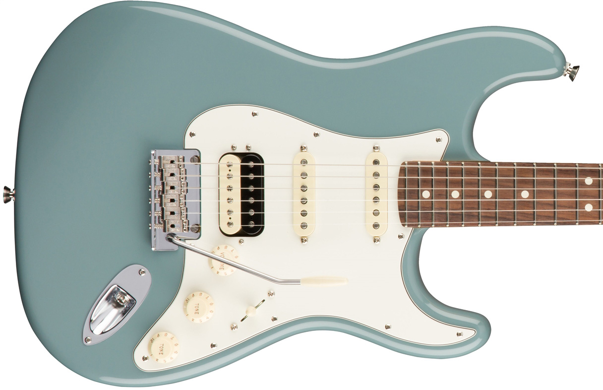 Fender Strat Hss Shawbucker American Professional Usa Rw - Sonic Grey - 12-snarige elektrische gitaar - Variation 1